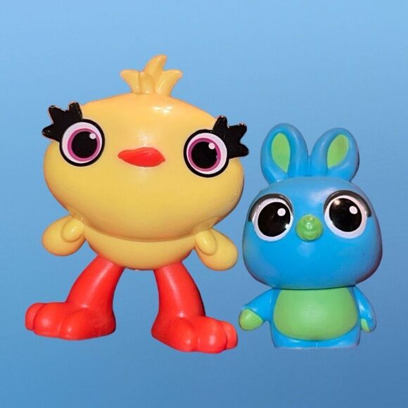 2019 Blue Bunny & Ducky Set Disney Pixar PVC Action Figure Toy Story B18 - Picture 1 of 4